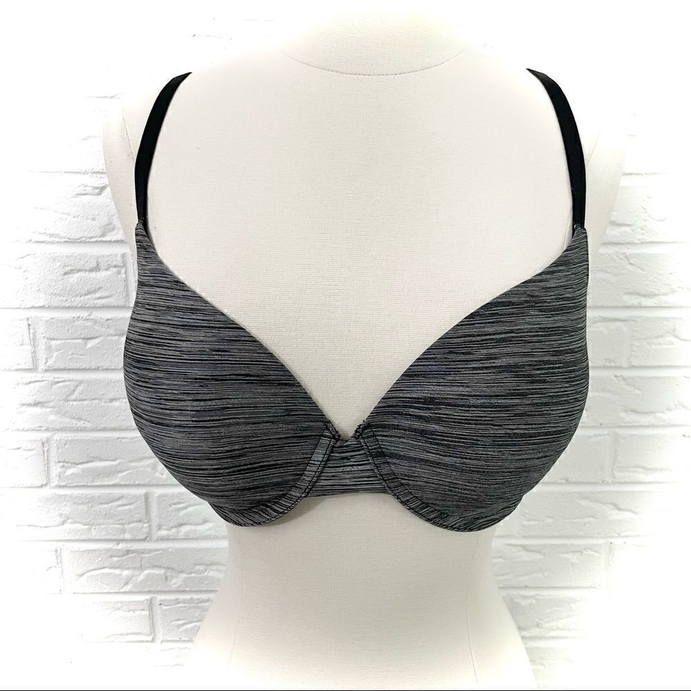🚨4/$25 Victoria’s Secret Uplift Semi Demi Heathered Gray Bra Size 32DDD